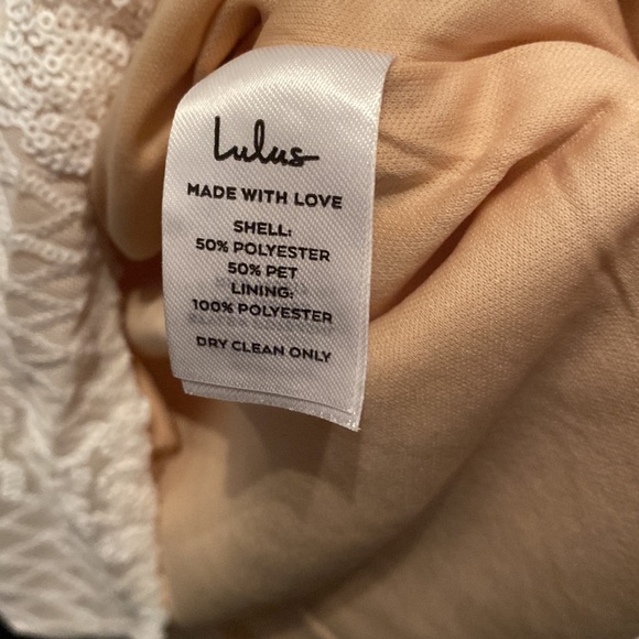 Lulus “Bring the Wow” White Sequin Dress - Picture 8 of 9